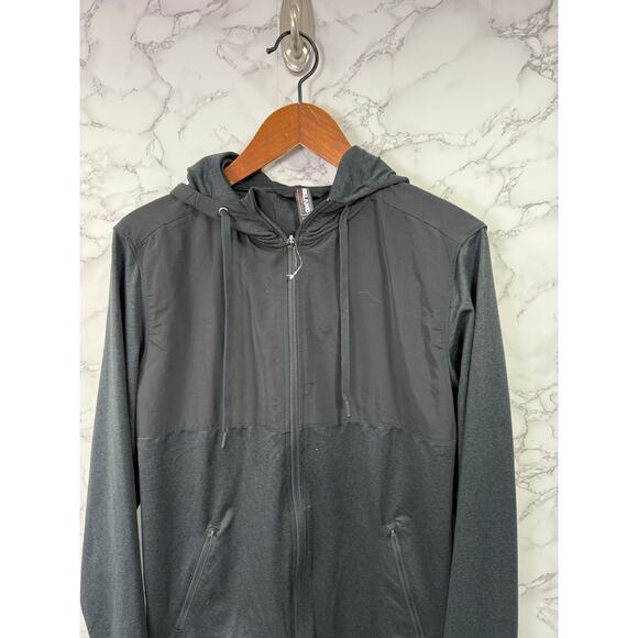 Kirkland Men’s Jacket sz S Fitness Workout Hooded Zip #G345 - Picture 1 of 7